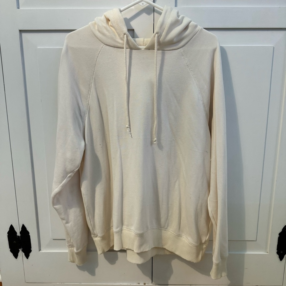 NWOT American Eagle Cream Off White Large Lightweight Hoodie